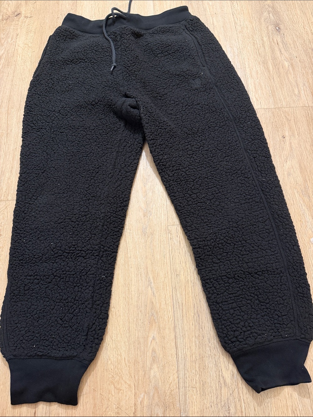 PINK victoria’s Secret Black Sherpa Fleece Jogger Pants